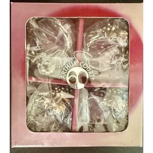 Arthur Court Set of 4 Napkin Rings Pattern Grape  with Ivy # 09-0134 NEW